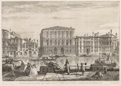 Vistas de Veneza: Palazzo Pesaro, 1741. de Michele Marieschi