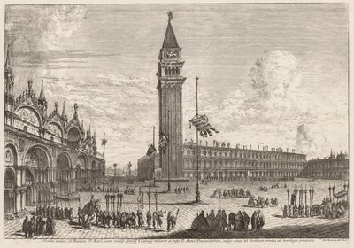 Vistas de Veneza: Piazza e Piazzetta de Michele Marieschi