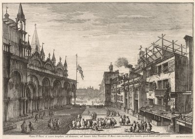 Vistas de Veneza: Piazzetta S. Basso de Michele Marieschi