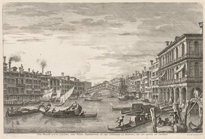 Vistas de Veneza: Rialto, 1741. de Michele Marieschi