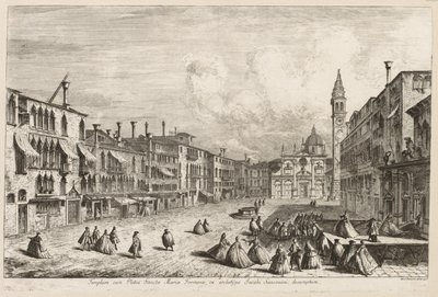 Vistas de Veneza: S. Maria Formosa, 1741. de Michele Marieschi