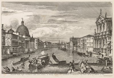 Vistas de Veneza: Santa Chiara, 1741. de Michele Marieschi