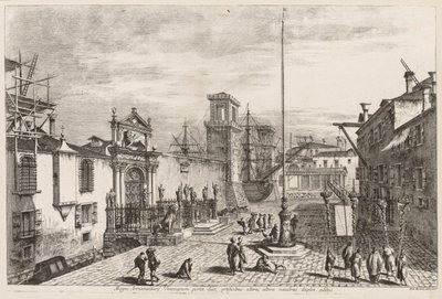 Vistas de Veneza: Os Portões do Arsenal de Michele Marieschi