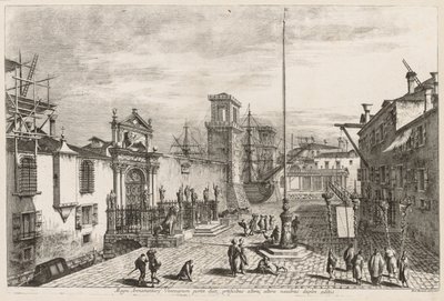 Vistas de Veneza: Os Portões do Arsenal, 1741. de Michele Marieschi