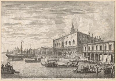 Vistas de Veneza: O Molo e S. M. Della Salute de Michele Marieschi