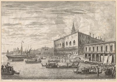Vistas de Veneza: The Pier e SM Della Salute, 1741. de Michele Marieschi