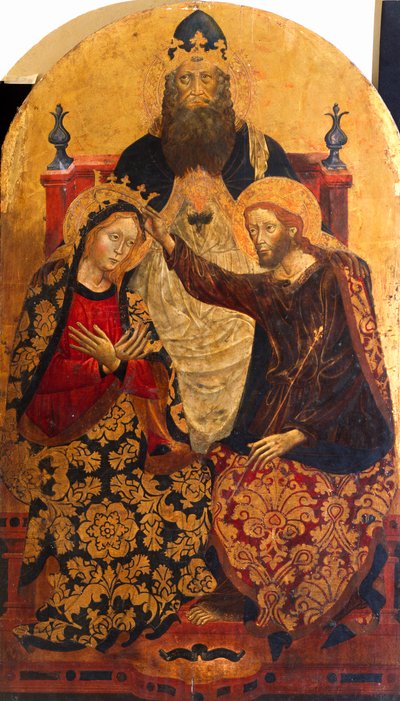 Coroação de Maria por Michele di Matteo da Bologna (activa 1410-1469) de Michele di Matteo da Bologna