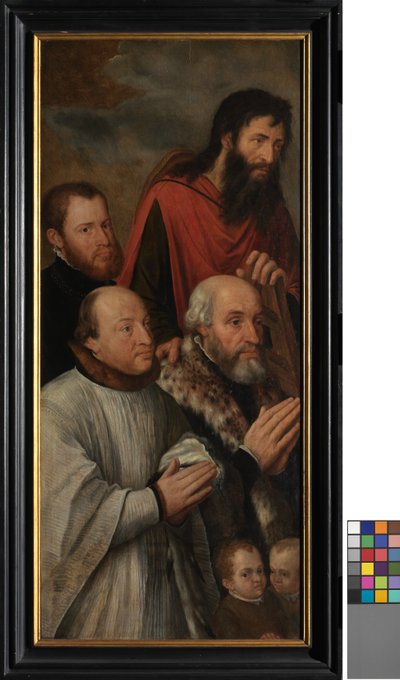 Detalhe do Triunfo de Cristo (óleo sobre painel) de Michiel I Coxie or Coxcie