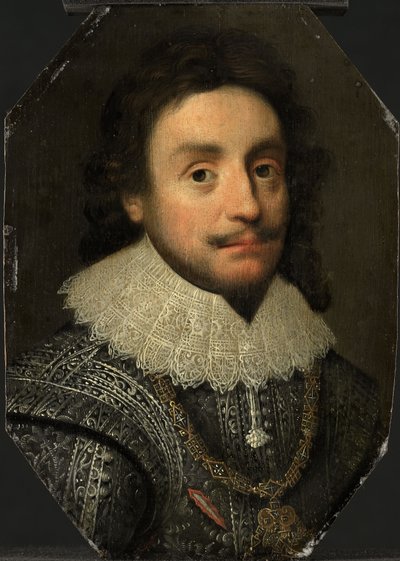Retrato de Frederico V (1596-1632), c.1621 (óleo sobre painel) de Michiel Jansz. van (after) Miereveld