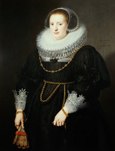 Retrato de uma menina de 18 anos de Michiel Jansz van Miereveld