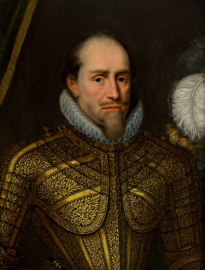 Retrato de um Homem de Blindagem (óleo sobre tela) de Michiel Jansz. van Miereveld