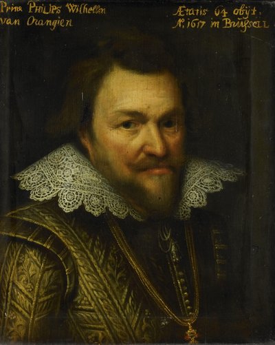 Retrato do príncipe Philip William de Orange de Michiel Jansz van Mierevelt (workshop of)