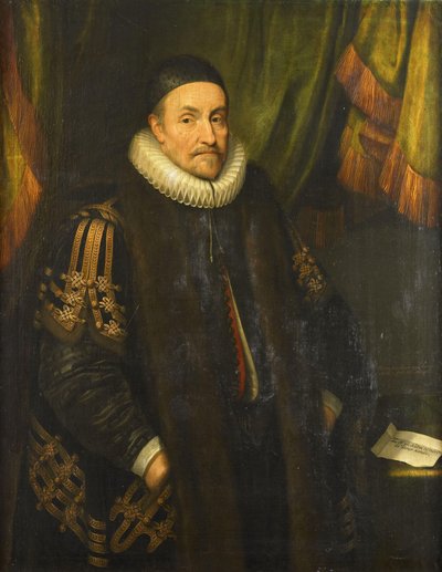 Retrato de Willem I (1533-84), Príncipe de Laranja, chamado Guilherme, o Silencioso de Michiel Jansz van Mierevelt (workshop of)