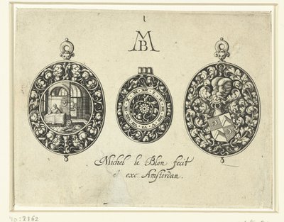 Duas Watchcases e um mostrador, c.1620-26 de Michiel Le Blon