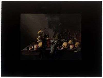 Natureza morta com frutos e uvas de Michiel Simons