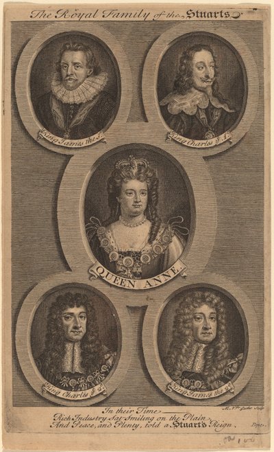 A Família Real dos Stuarts de Michiel van der Gucht