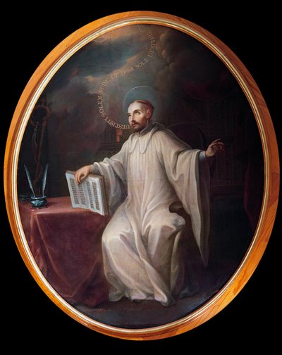Representação de São Bernardo de Clairvaux (1090-1153) de Miguel Cabrera