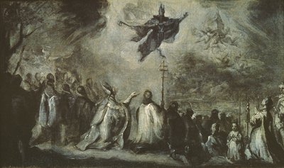 Aparição de Santo Agostinho de Miguel Jacinto Meléndez