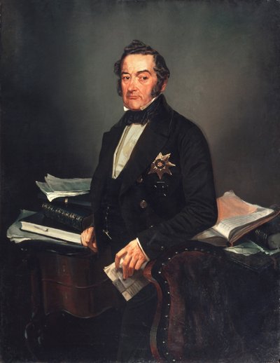 Retrato do senador Ivan Tolstoi de Mihaly von Zichy