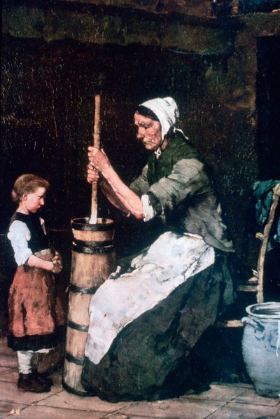 Mulher na rotatividade, c1864-1900 de Mihály Munkácsy