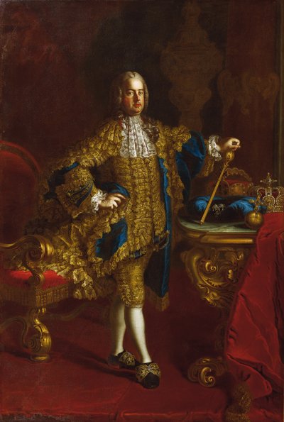 Retrato do imperador Francisco I da Áustria 1708-1765, entre 1745 e 1765. de Mijtens