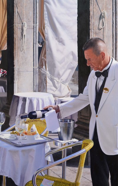 Aperitivo de São Marcos (óleo sobre painel) de Mike Briscoe