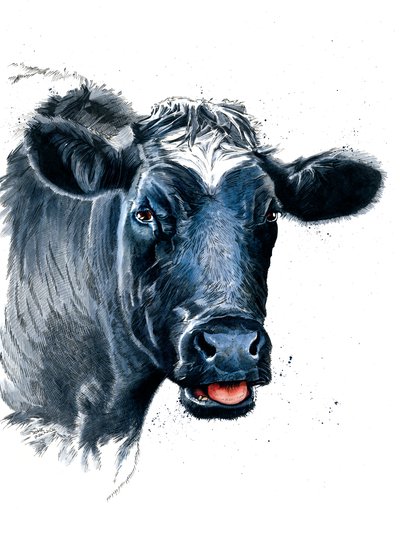 The Cow on White, 2021 de Mike Davis