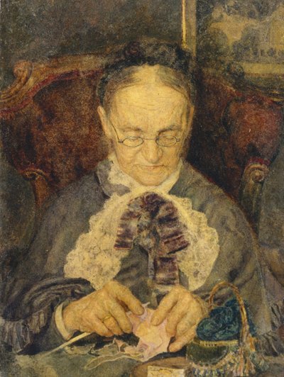 Avó Knorre tricô, 1883 de Mikhail Aleksandrovich Vrubel