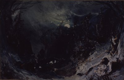 Desenho de palco para a ópera O Poder do Fio, de A. Serov, 1871 de Mikhail Ilyich Bocharov