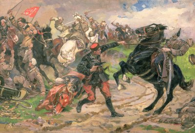 O Dundich Vermelho em combate de Mikhail Ivanovich Avilov