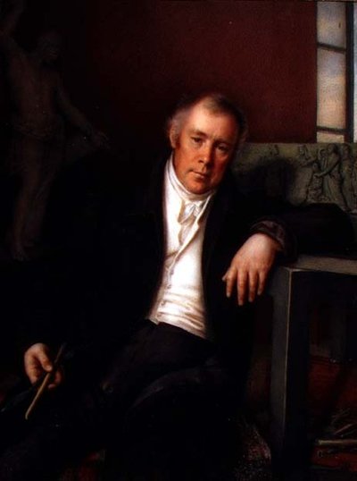Retrato de Vasily Ivanovich Demut-Malinovsky (1779-1846) 1830 (aquarela e guache sobre papel) de Mikhail Ivanovich Terebenev