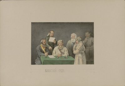 Tribunal de Volost, 1862. de Mikhail Stepanovich Znamensky