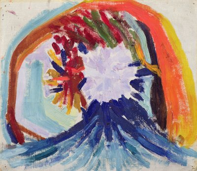 Cor em movimento c.1920 (óleo sobre tela) de Mikhail Vasilievich Matyushin