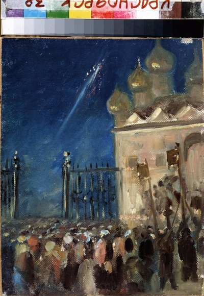 Matinas da Páscoa. Trabalho de Mikhail Vasilyevich Nesterov (1862-1942), óleo a bordo. Arte russa, simbolismo. Estado V. Museu de Arte Surikov, Krasnoyarsk (Rússia) de Mikhail Vasilievich Nesterov