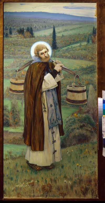 São Sérgio "lavra de Mikhail Vasilievich Nesterov