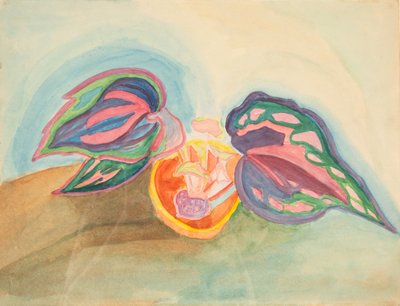 Natureza morta com planta, c. 1920. de Mikhail Vasilyevich Matyushin