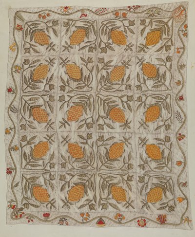 Colcha de Abacaxi de Mildred E. Bent