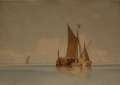 A Calm, data desconhecida (aguarela e lápis sobre papel) de Miles Edmund Cotman