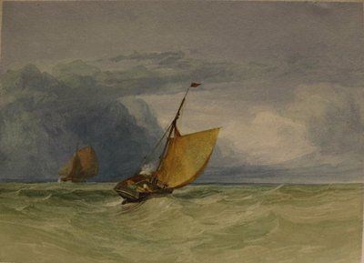 A Gale, data desconhecida (aguarela e lápis sobre papel) de Miles Edmund Cotman