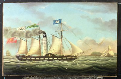 O pacote de vapor "Saint Patrick" no Liverpool para Dublin Run, 1827 de Miles Walters