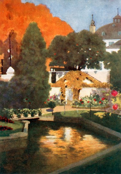 Castelo de Fredensborg, do jardim de mármore de Mima Nixon