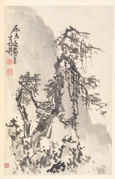 Paisagem à Maneira de Ma Yuan de Min Zhen