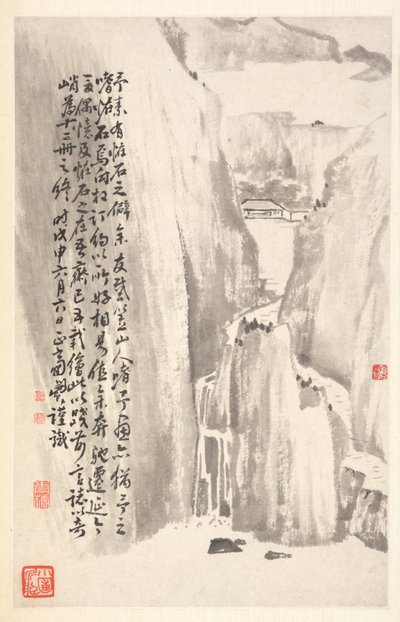 Penhascos Sheer, 1788. de Min Zhen
