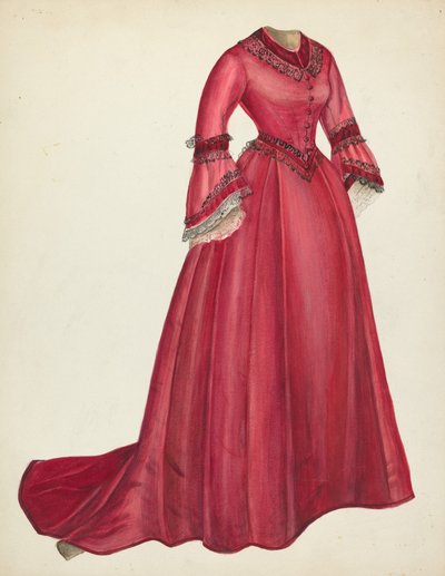 vestido de tarde de Mina Lowry