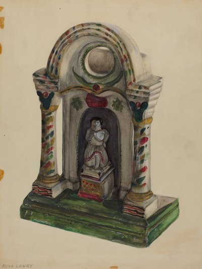 Escultura Religiosa em Madeira de Mina Lowry