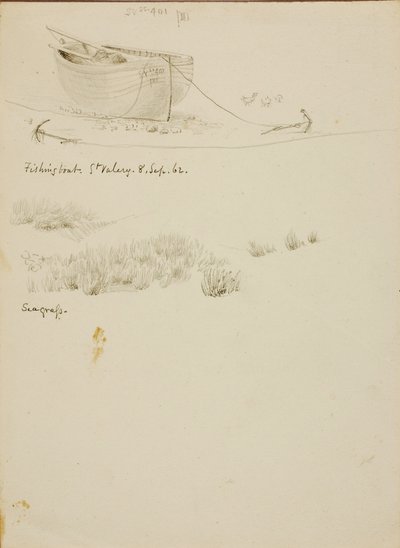 Barco de pesca/ervas marinhas, St. Valery de Miner Kilbourne Kellogg