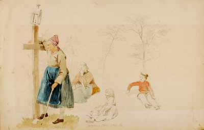 Figuras de camponeses de Miner Kilbourne Kellogg