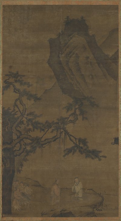 Convocando o Sábio no Rio Wei de Ming Dynasty Chinese School