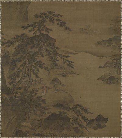 Visitar o sábio no rio Wei, meados do século XV de Ming Dynasty Chinese School