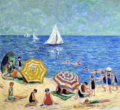 Praia de Carvalho, c.1914 de Minnie Harms Neebe